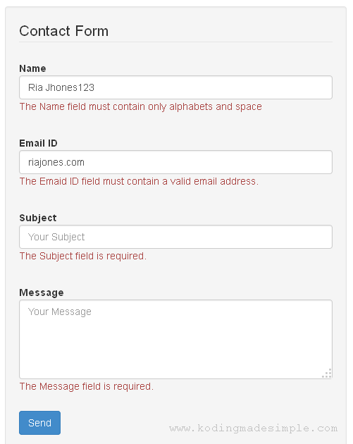 codeigniter-bootstrap-contact-form-validation-error