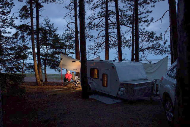 Tiny Trailer Camping, Lake Superior Provincial Park