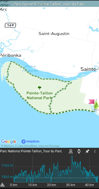Parc National Pointe Taillon - Tour du Parc en vélo