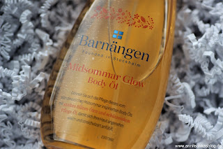 Review: 4 Body Produkte von Barnängen - Midsommer Glow Body Öl - www.annitschkasblog.de