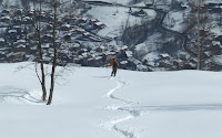 Hugh in front of St Foy