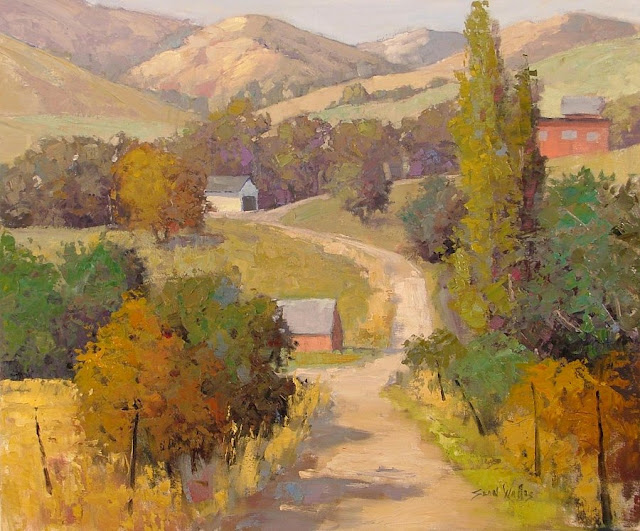 beautiful landscape oil paintings by Sean Wallis