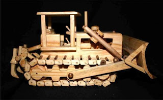 Tractor classic handcrafted wooden toy