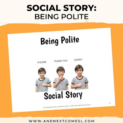 Being polite social story