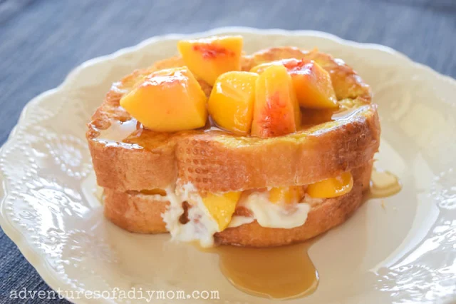 peach stuffed french toast