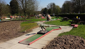 Crazy Golf course at Haigh Woodland Park in Wigan