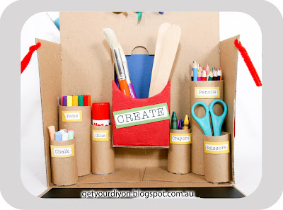 DIY Recycled Activity Box http://getyourdiyon.blogspot.com.au/2012/06/diy-recycled-activity-box.html