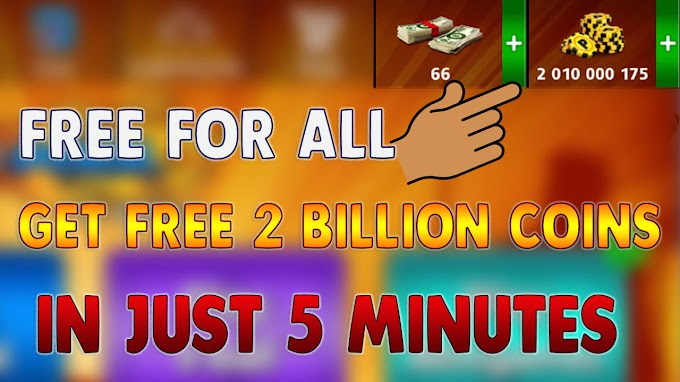 8 Ball Pool 2 Billion Coins Account Giveaway 