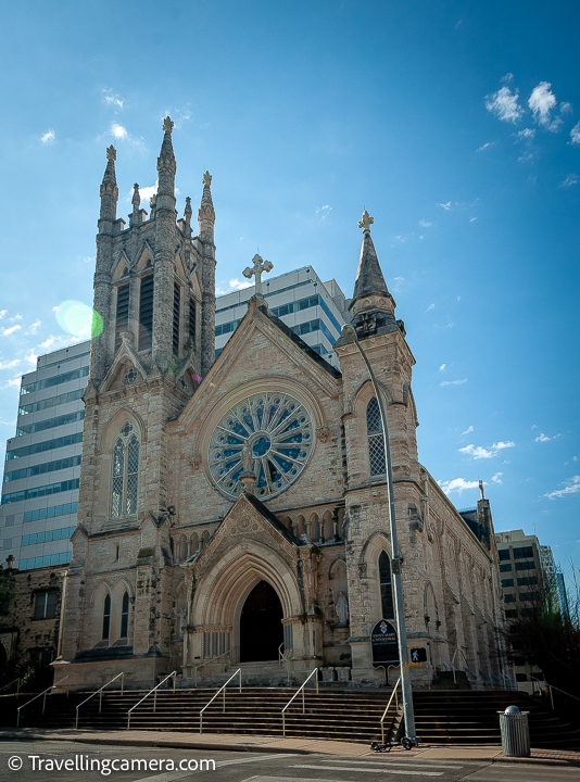 Saint Mary's Cathedral is the cathedral parish of the Catholic Diocese of Austin located in Austin Downtown and was listed on the National Register of Historic Places in 1973, as St. Mary's Cathedral.The Church was in a Victorian design. The neo-Gothic revival towers and spires were completed in 1907. The original finials were removed in the 1950s, perhaps after being struck by lightning.  The tree-like columns of the church have their foliage-carved capitals. The murals contain tracery of vines and leaves. The pointed arches on doors and windows and the spires evoke the mountains. The ceiling and the blue dome spangled with stars reflect the sky and the heavens. Isn't that an amazing depiction of nature. All this tells a lot about architect who designed this beautiful church in Austin.  The Cathedral's bell is one of the largest in the State of Texas state of USA. In 1948, when the church was remodelled, many of its neo-Gothic decorations were removed, the neo-Gothic altars and altar rail were replaced with 20th-century marble and the baldachino with its cactus and bluebonnets, evocative of central Texas.  The Cathedral underwent extensive restoration in 2013, due to some safety concerns. This included, among other work, cleaning the exterior, the replacing of some blocks and mortar and the restoration of the large rose window in the front facade.   I spent some time around the church and then headed towards the famous Congress Bridge in Austin Downtown. Plan was to walk around the Colorado river from other side of the bridge to appreciate the tall buildings of the downtown against blue waters of the river.