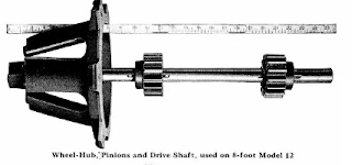 windmill Wheel-Hub, 'jPinions and Drive Shaft, used on 8-foot Model 12