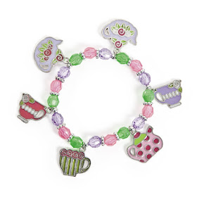 Tea party charm bracelet set is perfect for your tea party craft. It comes with enough to make 12 bracelets.