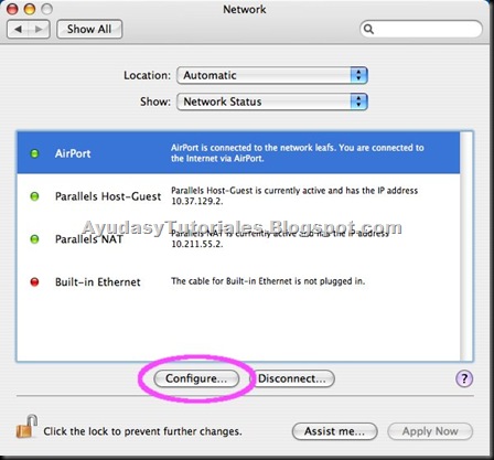 Network - AirPort - AyudasyTutoriales