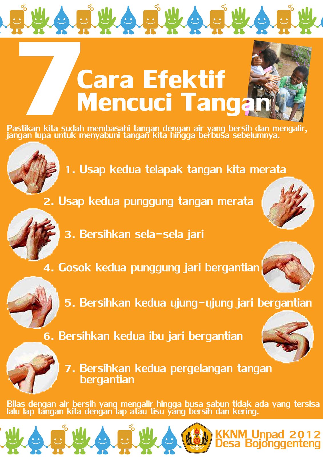 public health 7 cara cuci tangan  dengan benar