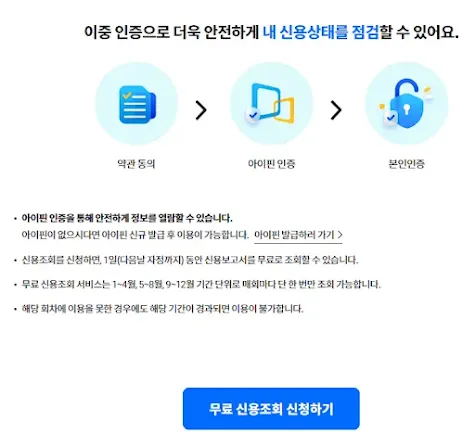 무료신용조회신청하기