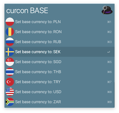 set base currency to ...