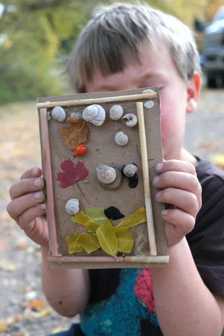 nature frame craft for kids