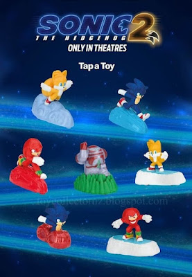McDonalds Sonic Toys 2022 USA set of 8 Sonic 1, Sonic 2, Tails 1, Tails 2, Giant Eggman Robot, Surprise Toy, Knuckles 2 and Knuckles 3