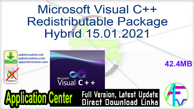 Microsoft Visual C Redistributable Package Hybrid 15 01 21 Free Download