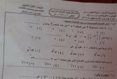 ورقة امتحان الجبر والاحصاء للصف الاول الاعدادى الترم الثانى 2017 ادار جنوب الاسماعيلية التعليمية