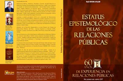 Catedrático Raúl Rivero Ayllón lanza libro “Estatus Epistemológico de las Relaciones Públicas”