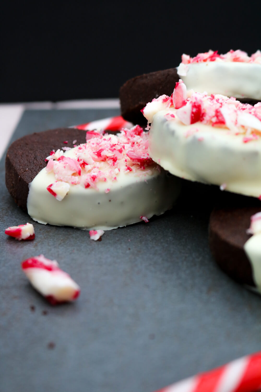 Chocolate Peppermint Shortbread Cookies (gluten free) | Take Some Whisks