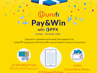 Pay your unifi Home bill with FPX & win Samsung Tab 3V worth RM500!