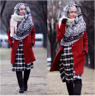 6 Model Busana Hijab Untuk Musim Dingin  JALLOSI