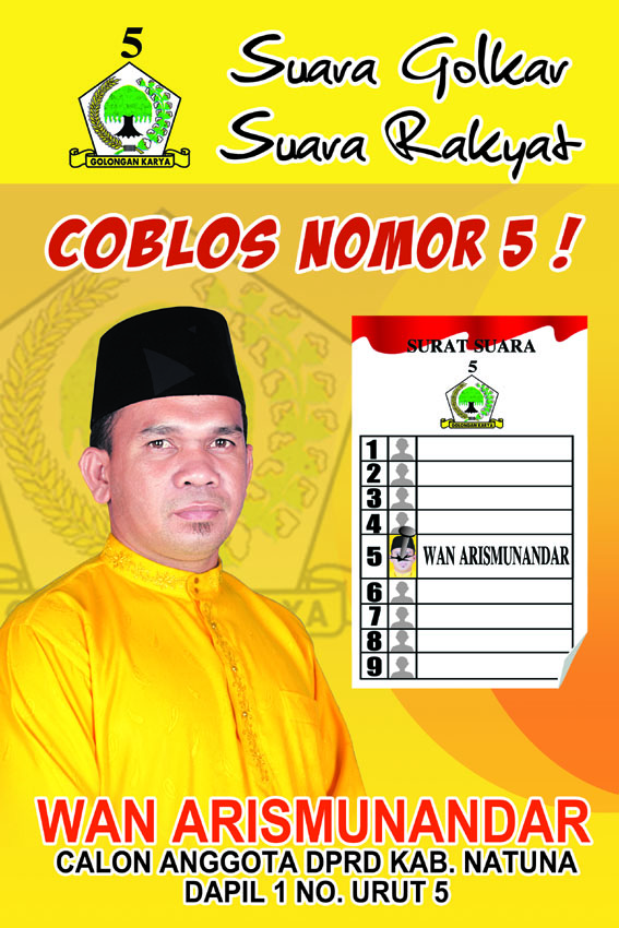 Coretan kemarin: Desain Baliho, Banner, Poster Pemilihan 