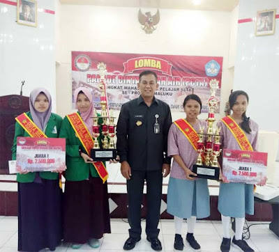 Ambon, Malukupost.com - Perwakilan Kementerian Pertahanan Maluku bekerjasama dengan dinas pendidikan dan kebudayaan provinsi Maluku menggelar Lomba Parade Cinta Tanah Air (PCTA) Tahun 2018 Tingkat SLTA/Sederajat dan Perguruan Tinggi se-Provinsi Maluku. Sesuai siaran pers panitia lomba PCTA Maluku yang diterima media ini, Jumat (27/7) menyebutkan, kegiatan PCTA dengan sorotan tema “Mewujudkan Generasi Muda Anti Narkoba dan Cinta Tanah Air” digelar di Aula Dinas Pendidikan dan Kebudayaan berlangsung sejak tanggal 26 - 27 Juli 2018 yang dibuka langsung oleh Sekretaris Dinas Pendidikan dan Kebudayaan Provinsi Maluku Drs. Mimi Hudjajani, M. Si.