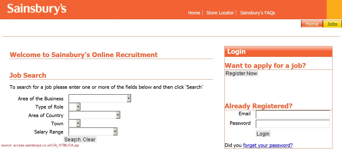 ... Job Application Form - Find Sainsbury Jobs Vacancies Near You