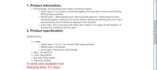 Purchase COVID-19 Masks E-mail Scam