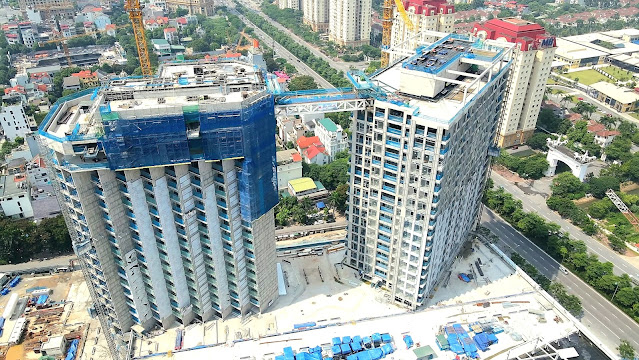 Tiến độ Dự án Lotte Mall Hanoi, Võ Chí Công Tây Hồ, Hà Nội bán cho thuê căn hộ, văn phòng E&C Project Hàn Quốc tuyển dụng kđt Ciputra