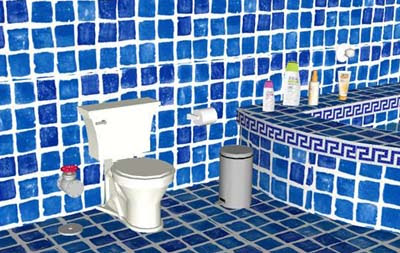 Blue Bathroom Escape