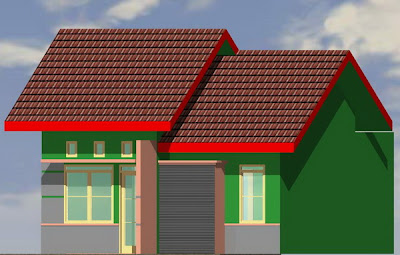 rumah minimalis denah rumah type 38