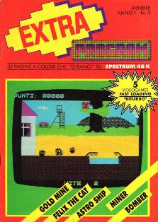 Extra Program 3 - Marzo 1984 | PDF HQ | Mensile | Computer | Programmazione | ZX Spectrum | Videogiochi
Numero volumi : 6
Extra Program è una rivista/raccolta di giochi su cassetta per ZX Spectrum 48k.