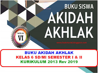 buku akidah akhlak kelas 6 mi kurikulum 2013