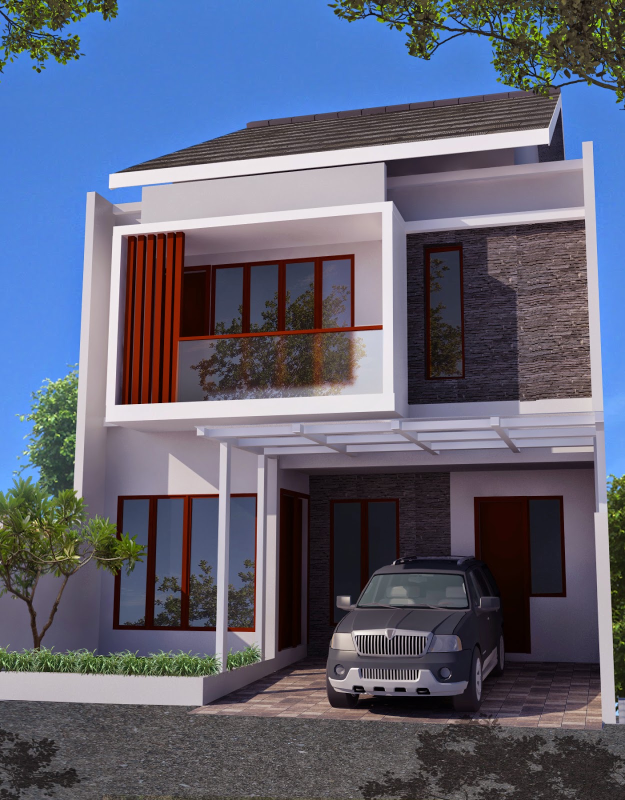 Bali Agung Property Kumpulan Desain Fasad  Rumah  Minimalis 