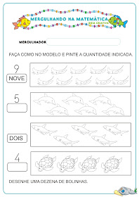 Caderno de Atividades Matemática Projeto no Fundo do Mar grátis para imprimir