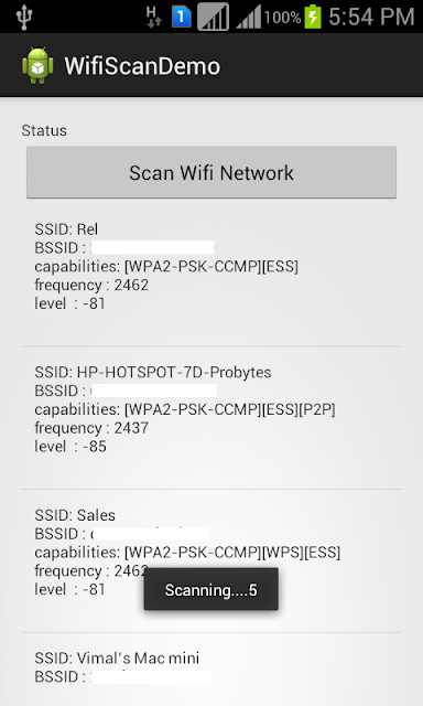 Scan Wifi