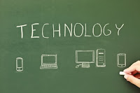 Technology drawn on a chalkboard