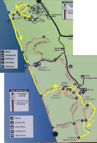 Hoffmaster State Park trail route