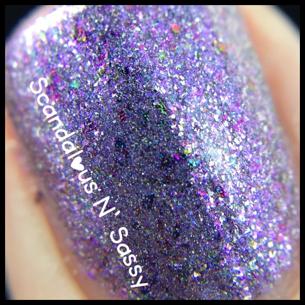 Darling Diva Polish My M'Effen Lightsaber is Purple macro