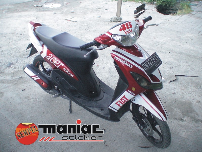 Top modifikasi mio sporty stiker