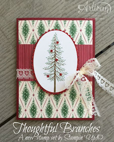 Thoughtful Branches Christmas Michelle Long Stampin Up Artisan Design Team