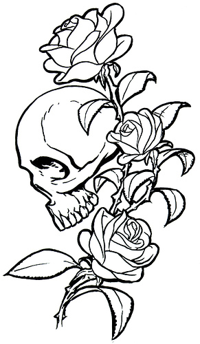 Skull And Rose Tattoos Designs Dionysian the god of wine added nectar to 