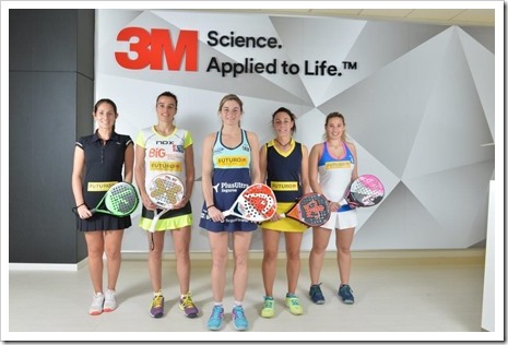 3M en apoyo al pádel femenino presenta el equipo FUTURO como patrocinador principal.