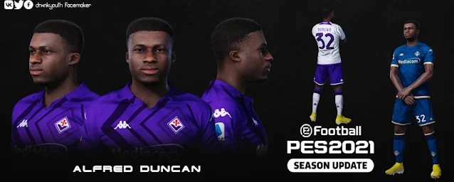 Alfred Duncan Face For eFootball PES 2021