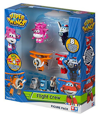 SUPER WINGS - Pack 8 Figuras - Muñecos | ColorBaby  Jett, Dizzy, Paul, Grand Albert, Tom, Jimbo, Dan y Joey  CAJA JUGUETE