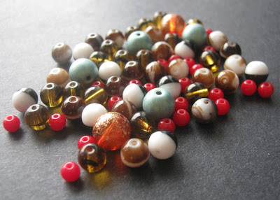 Assorted Czech Glass Druk Beads