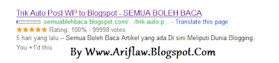 Cara Membuat Rating Bintang di Pencarian Google